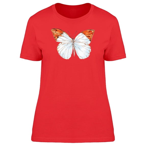 White Orange Butterfly Tee Women's -Image by Shutterstock