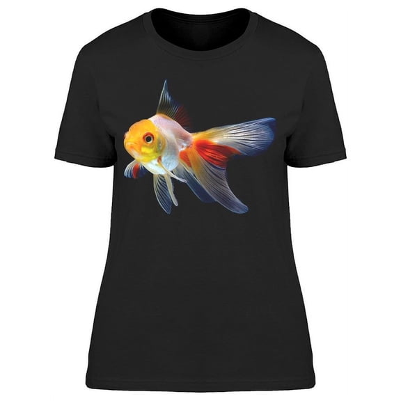 White/Orange Goldfish T-Shirt Women -Image by Shutterstock, Female Large