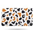 thumbnail image 1 of White and Orange Of Leopard Print Bathroom Rugs Mat,Non Slip Microfiber Bathroom Rug,Rubber Backing,Soft Bathroom Mats for Bathroom Floor,Tub and Shower,17x30in(43x75cm), 1 of 5