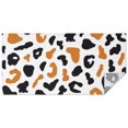 thumbnail image 1 of White and Orange Of Leopard Print Rectangle Tablecloth 60"x120",Waterproof Polyester Rectangle Table Cloth, Wipeable Spillproof Polyester Tablecloth for Dining, Camping, Indoor and Outdoor, 1 of 6