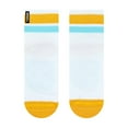 thumbnail image 1 of White/Orange Quarter Crew Socks, 1 of 5