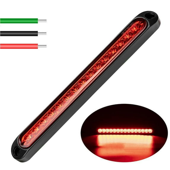 White/ Orange/ Red Side Marker Stop Rear Tail Brake 10-30V η Light Car X7T5