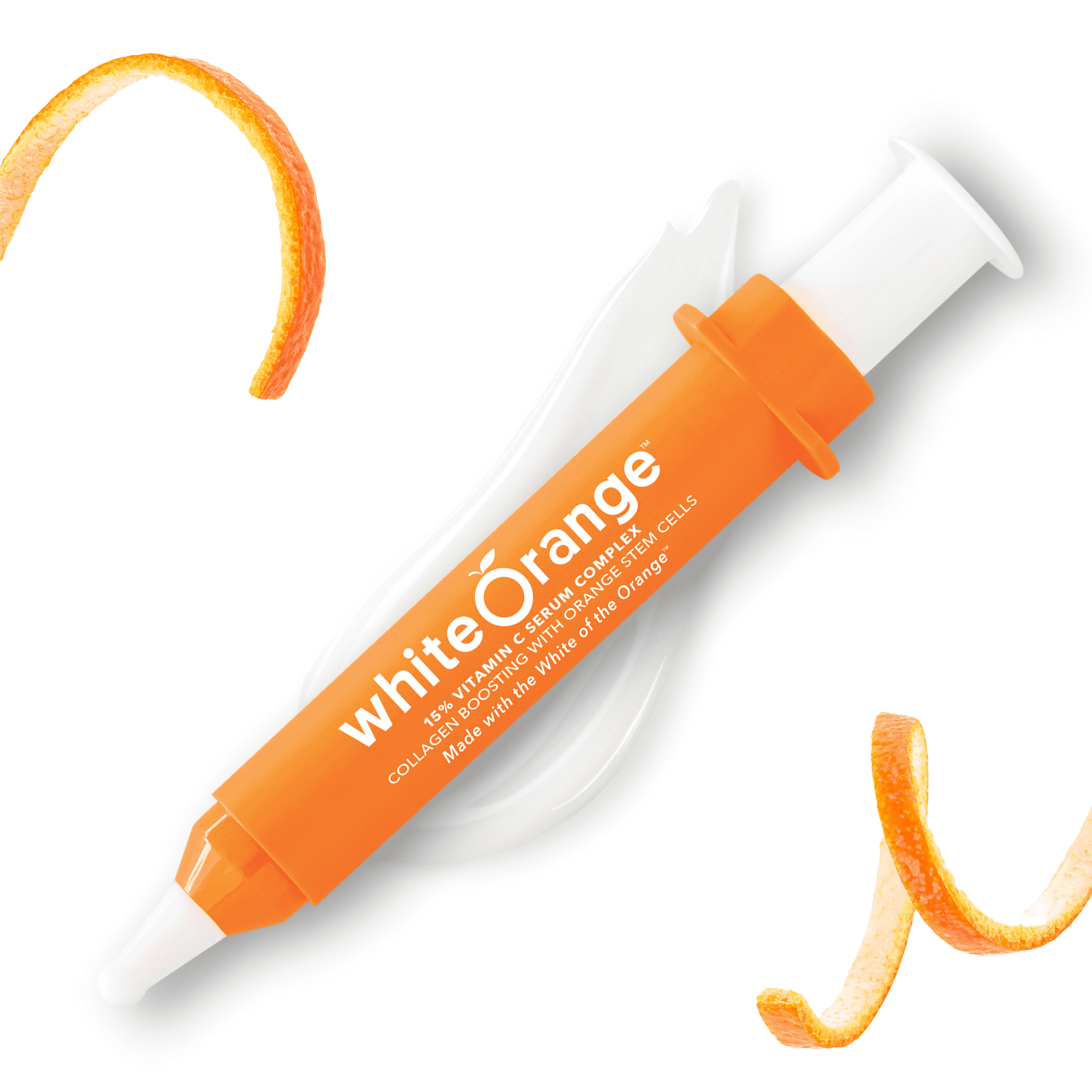 White Orange The Only Vitamin C Serum Made with White Part of Orange, Anti Aging, THDA Hyaluronic Acid Vitamin E OrangeStem®, Hydrating & Brightening Serum for Dark Spots Fine Lines & Wrinkles