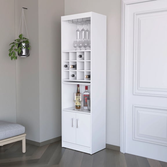 White - Organize bar essentials - Kitchen corner - Neat storage solution