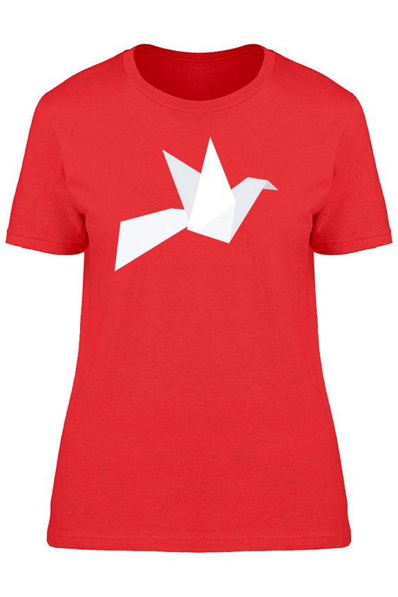 White Origami Bird T-Shirt Men -Image by Shutterstock, Male Large