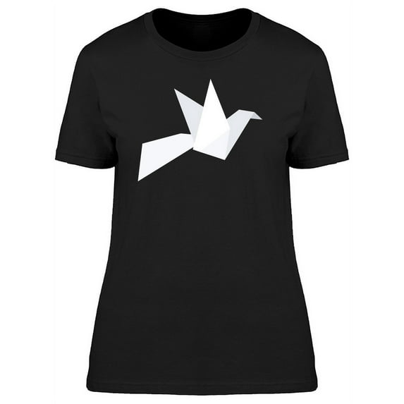 White Origami Bird T-Shirt Men -Image by Shutterstock, Male Small