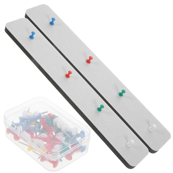 White Ornament Office Decor Framed Bulletin Board Cork Bar Strip Adhesive