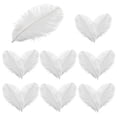 thumbnail image 1 of White Ostrich Feathers 15 Pieces White Feathers Ostrich Feathers for Crafts Wedding Party Centerpieces, Feather Accessories (20-25cm), 1 of 7