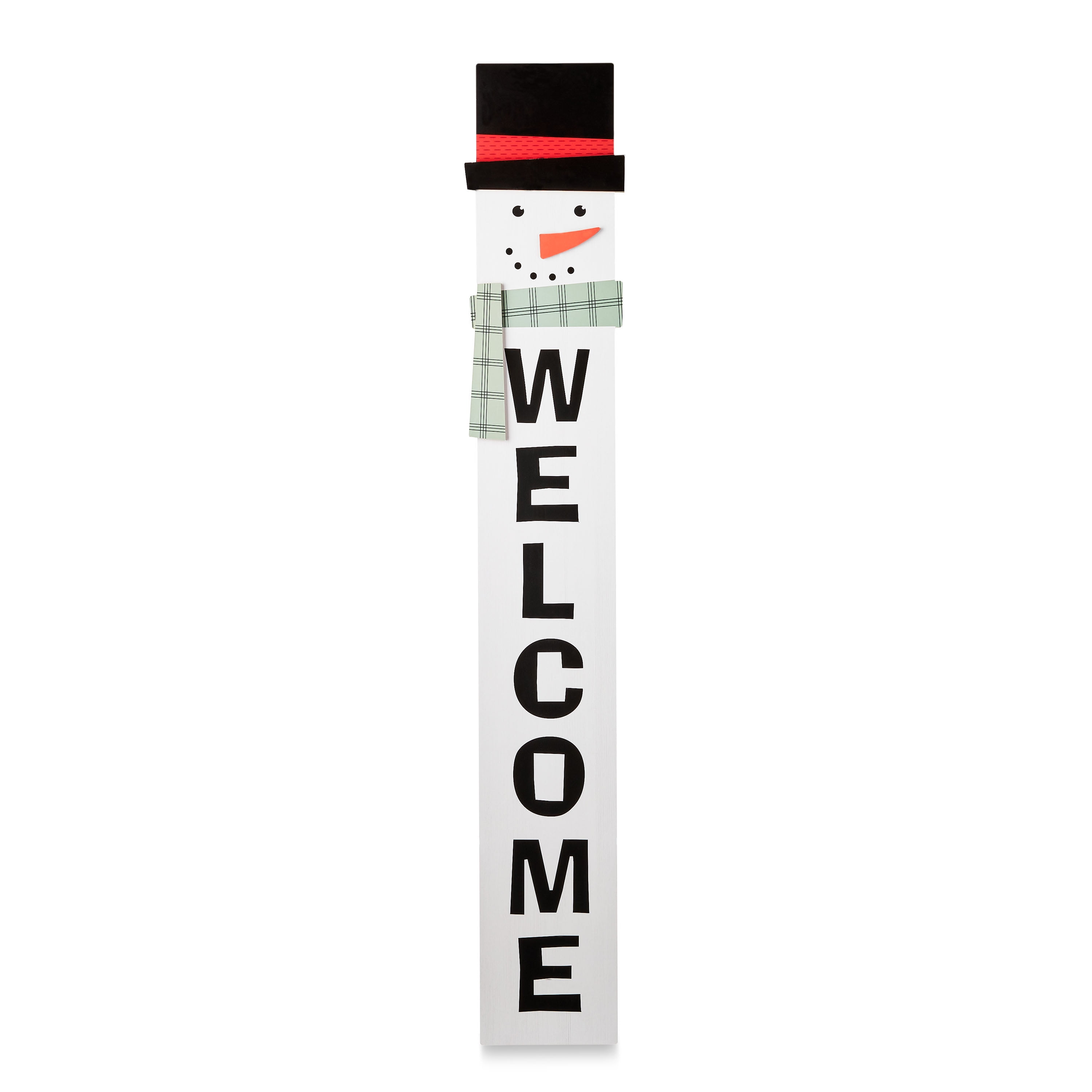 White Outdoor Christmas Hanging Sign, Snowman, 67 in, by Holiday Time
