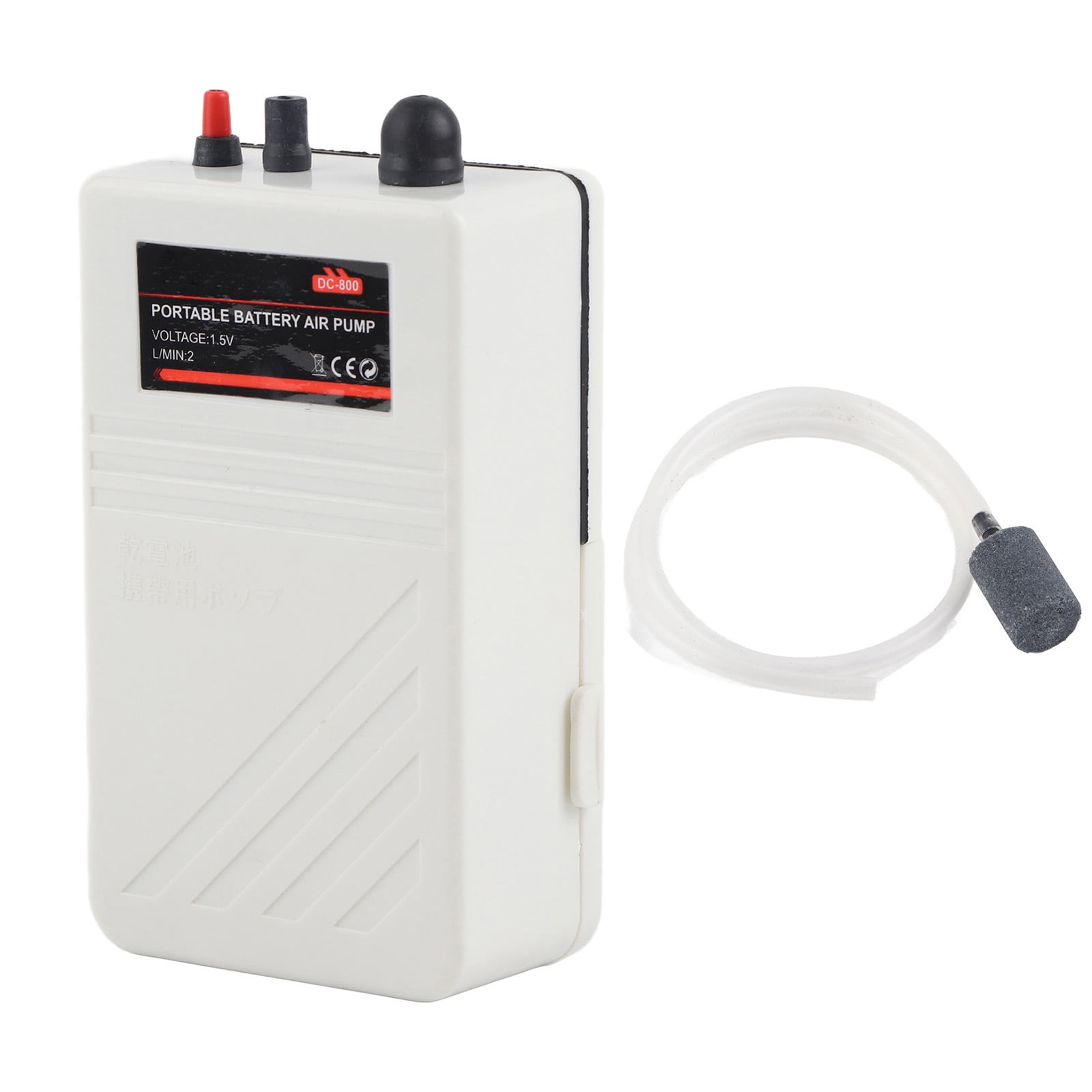 White Outdoor Fishing Emergency Oxygen Supply Dry Battery Air Pump