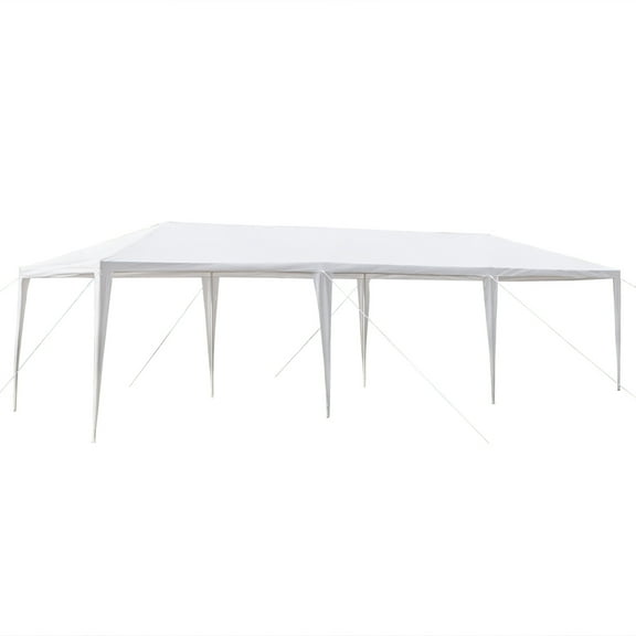 White Outdoor Party Tent Waterproof PE Canopy with Plastic Sprayed Iron Frame for Wedding Patio Events