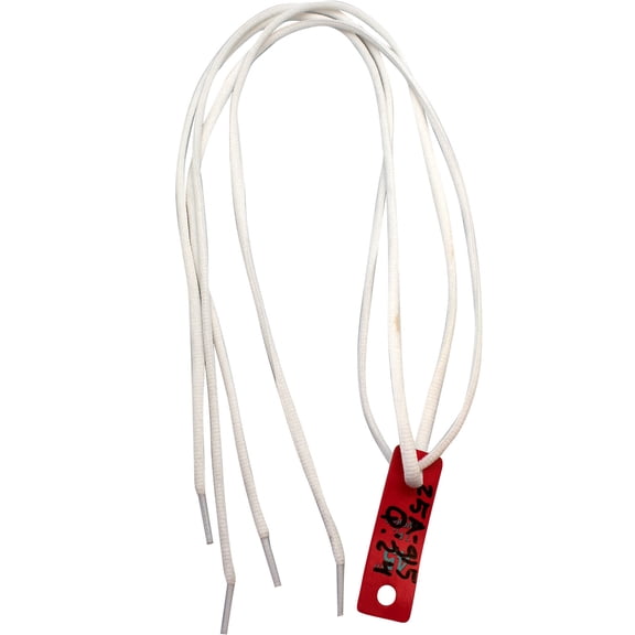 White Oval Athletic Shoelaces - 45"