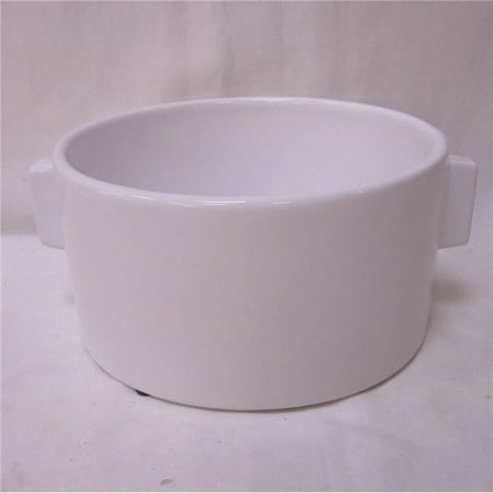 White Oval Shaped Planter