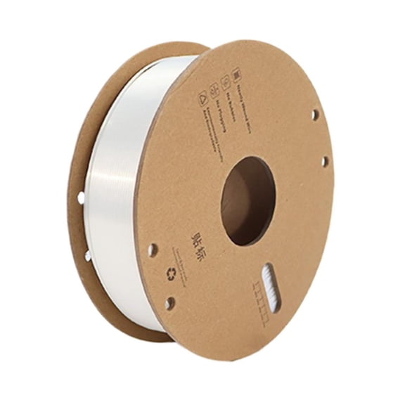 White PLA Filament, Translucent PLA 3D Printer Filament, 1.75mm Silk PLAs Filaments with 0.02mm Dimensional Accuracy and Zero Bubbles