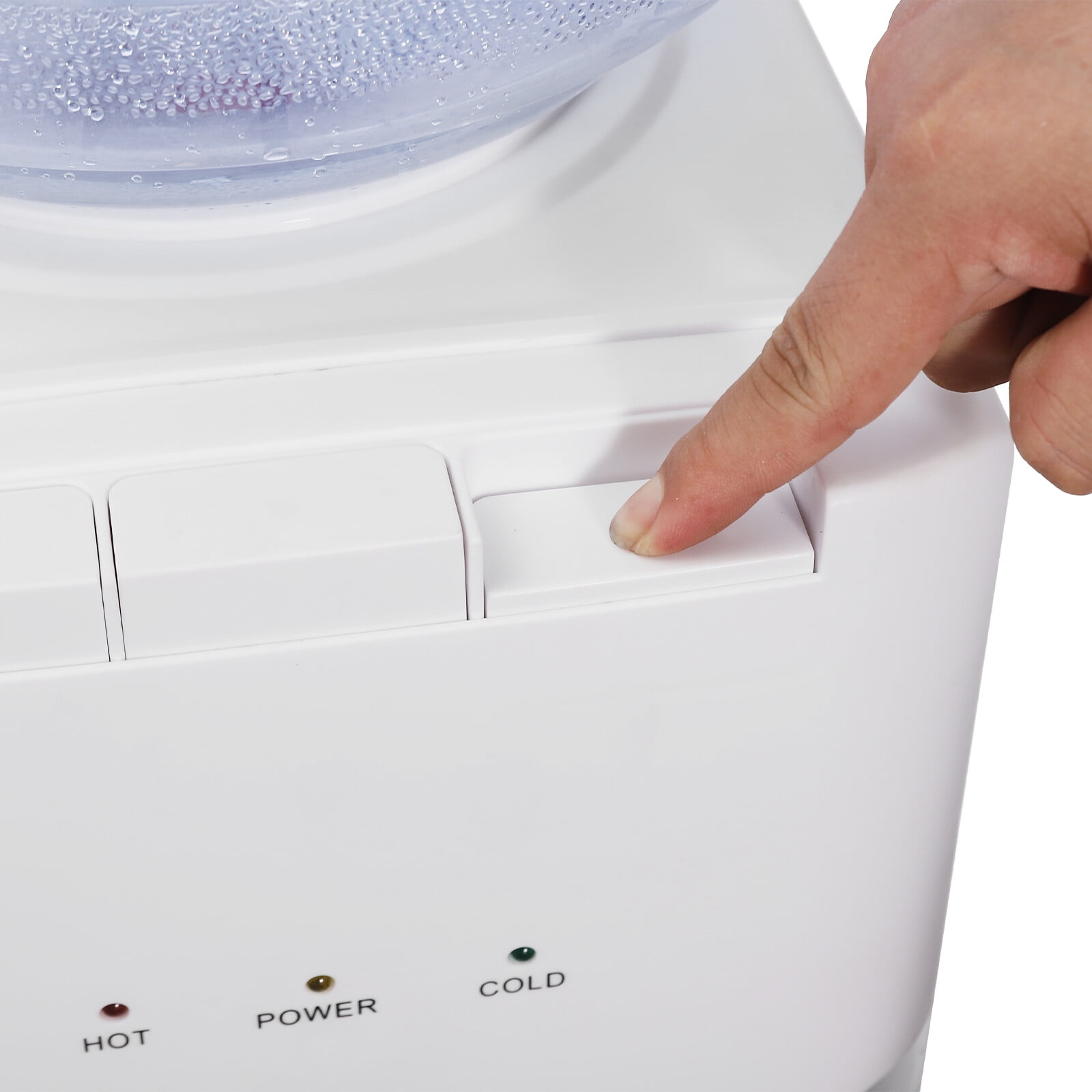 White PP Top Loading Water Dispenser Floor Mounted  Top Load Hot & Cold & Warm Water Dispenser