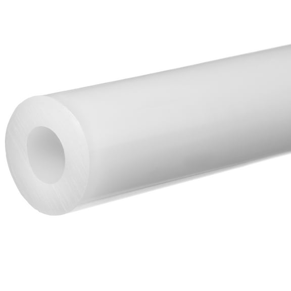 White PTFE Tube - 7/8"ID x 1"OD x 3 ft. Long
