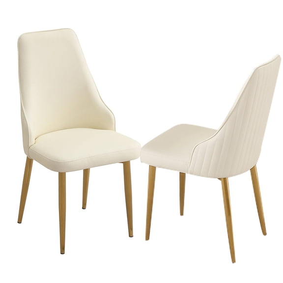 White PU Leather - Stable Structure - Reception Area - Sturdy Seating Solution