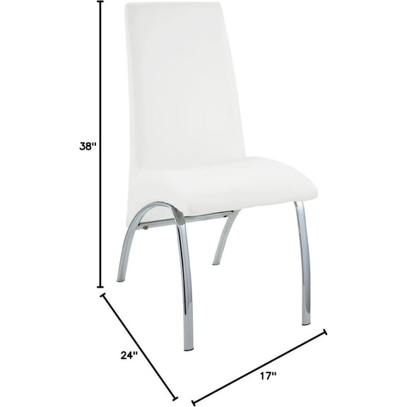 White PU Sofa Chair Bed 2PCS Boho Accent Chair for Living Room Bedroom Garden