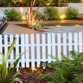 thumbnail image 1 of White PVC Garden Fencing, Decorative ABS Plastic Landscape Edging for Lawn, Patio, and Flower Bed Decor,B, 1 of 7