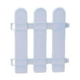thumbnail image 1 of White PVC Mini Garden Fence - 19x17x12cm Flower Bed Edging with Ground Studs | Easy Assembly for Borders, Lawns & Driveways | Durable Plastic Yard Fencing (1 Pack), 1 of 6