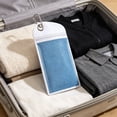 thumbnail image 1 of White PVC Waterproof Pouch, Zip Lock Travel Bag with Hang Hole, Reusable Storage Organizer for Toiletries and Towels, 1 of 8