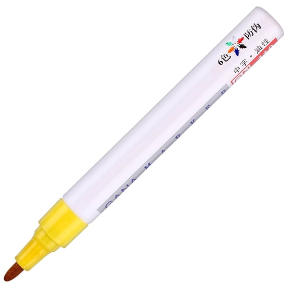 White Paint Pen for Walls,Car Paint Pen,Tire Marker White,Touch Up Paint Pen for Cars,Wide Tip Paint Pens for Car Tires Lettering,Large Capacity Premium Ink Waterproof Permanent Markers,1 Pack 5ml