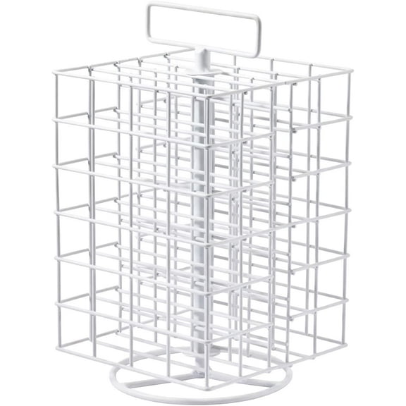 White Paint Storage Spinner by Craft Smart - Paint Tower Organizer Holds Up to 48 2oz Bottles - 1 Pack