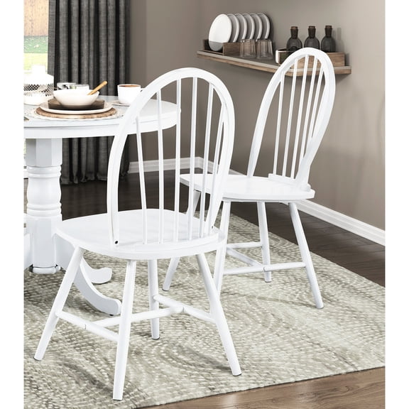 White - Painted Wood Chairs | Great for Everyday Dining | Match Well with Various Home Styles