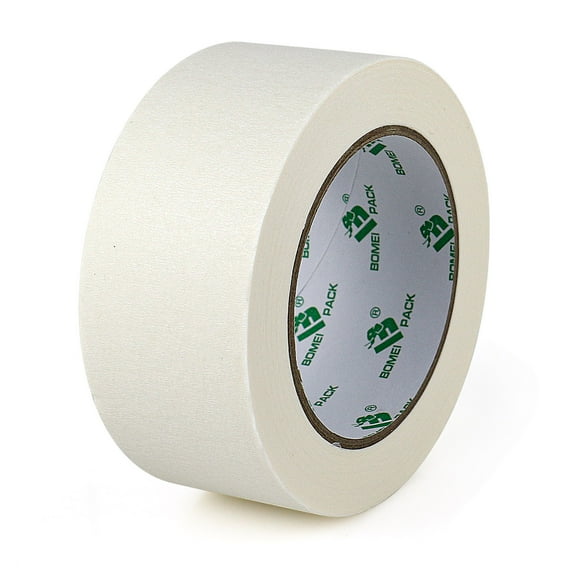 White Painters Tape 2 Inches x 55 Yards , Premium Crepe Paper Masking Tape for Painting, Crafts and DIY - Professional Grade Paint Tape, No Residue and Easy Removal