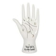 thumbnail image 1 of Palmistry Symbols Fortune Telling Statue Ceramic Hand Figurine (White), 1 of 1