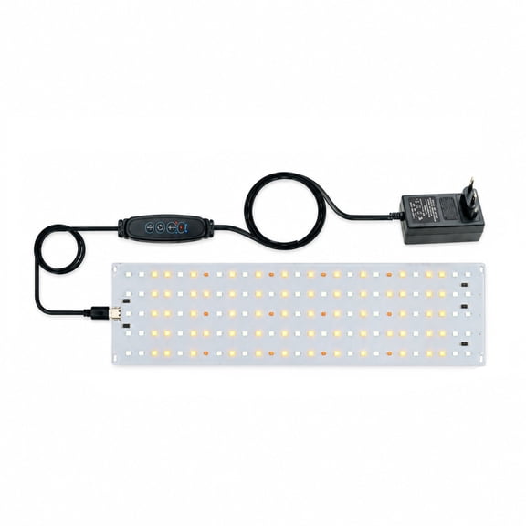White Panel Indoor Plant Grow Light with Full Board, Adjustable Grow Light with Timer for Seed Starting and Home Gardening, Energy Efficient Led Plant Light for Year Round Indoor