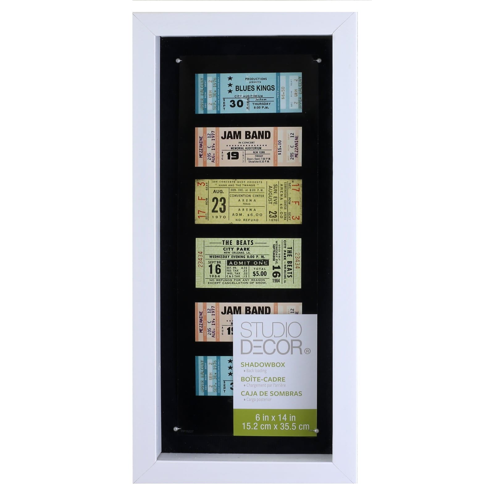 White Panel Shadow Box, 6" x 14" by Studio Décor® - Walmart.com