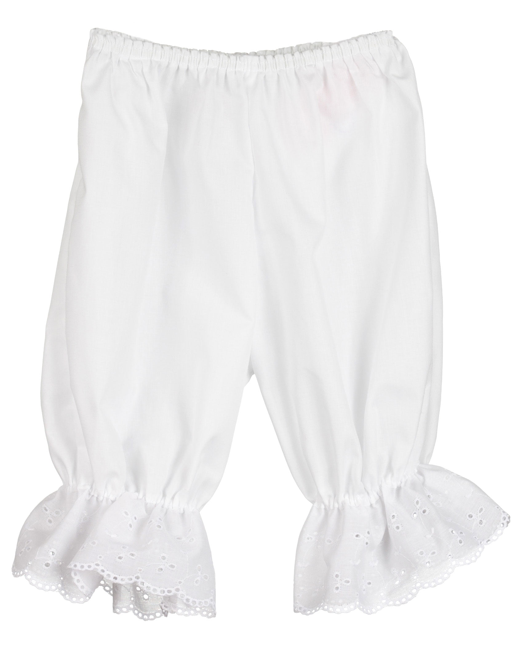 White Pantaloon Pettipants Bloomer Under-pants, 3m - 6x
