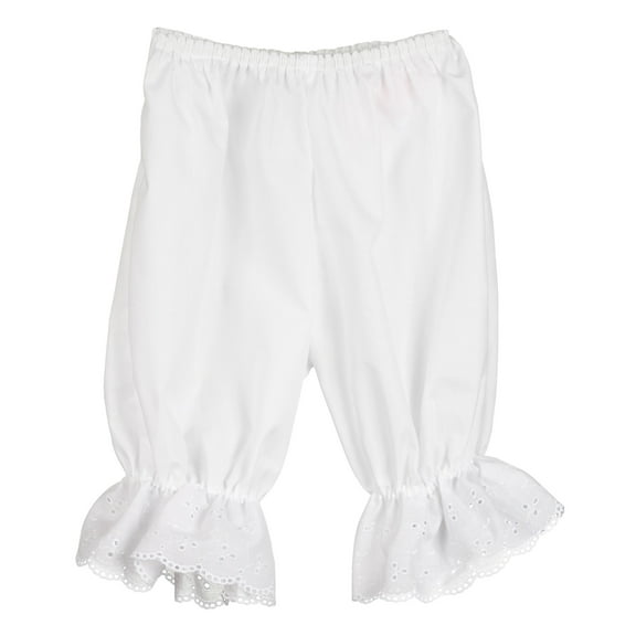 White Pantaloon Pettipants Bloomer Under-pants, 3m - 6x