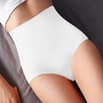 thumbnail image 1 of White Panties for Womens Underpants Solid Color Breathable Microfiber Briefs High Waist Ice Silk Seamless Panties for Women, 1 of 5