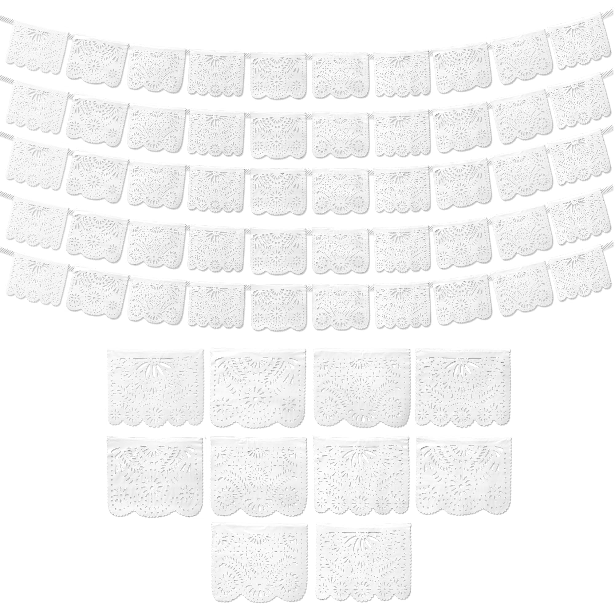 Mega-L - Tende decorative per feste, confezione da 2 pezzi, colore