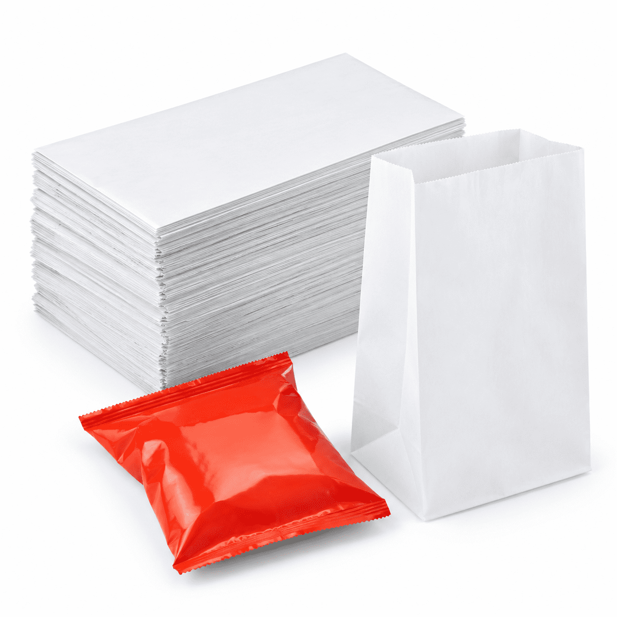 Would Sign Language Count White Paper Bags | 500 Count Lunch - Walmart.com