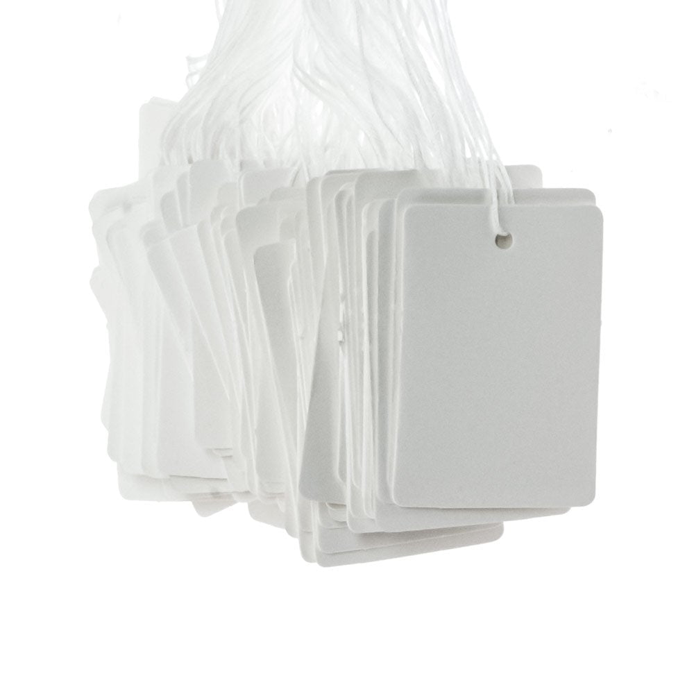 String Proce Tags White Paper Blank String Price Tags (Package of 100) - Walmart.com