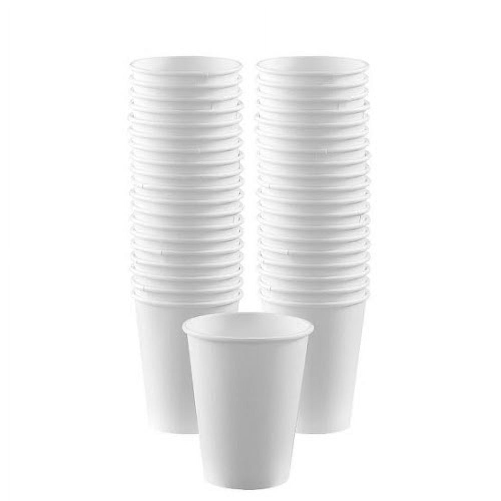 White Paper Coffee Cups, 12oz, 40ct - Walmart.com