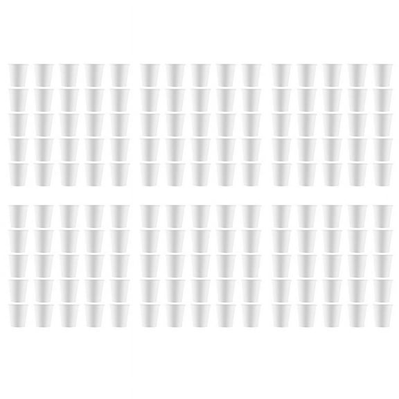 White Paper Cups, Small Disposable Bathroom, Espresso, Mouthwash Cups Dispenser, Disposable Cups, (600 Pack) 3Oz