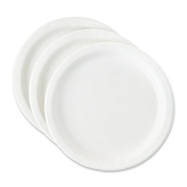 Disposable Paper Plates, 9", White, 20 Count, by Way To Celebrate
