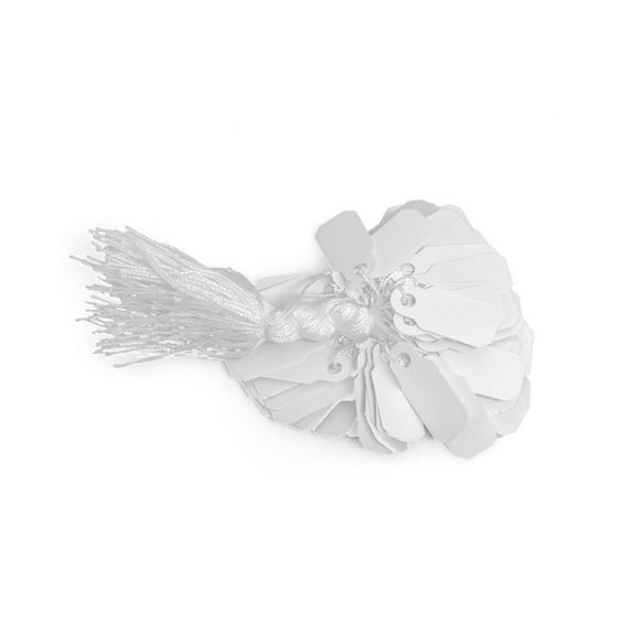 White Paper Jewelry String Tags (Package of 100)