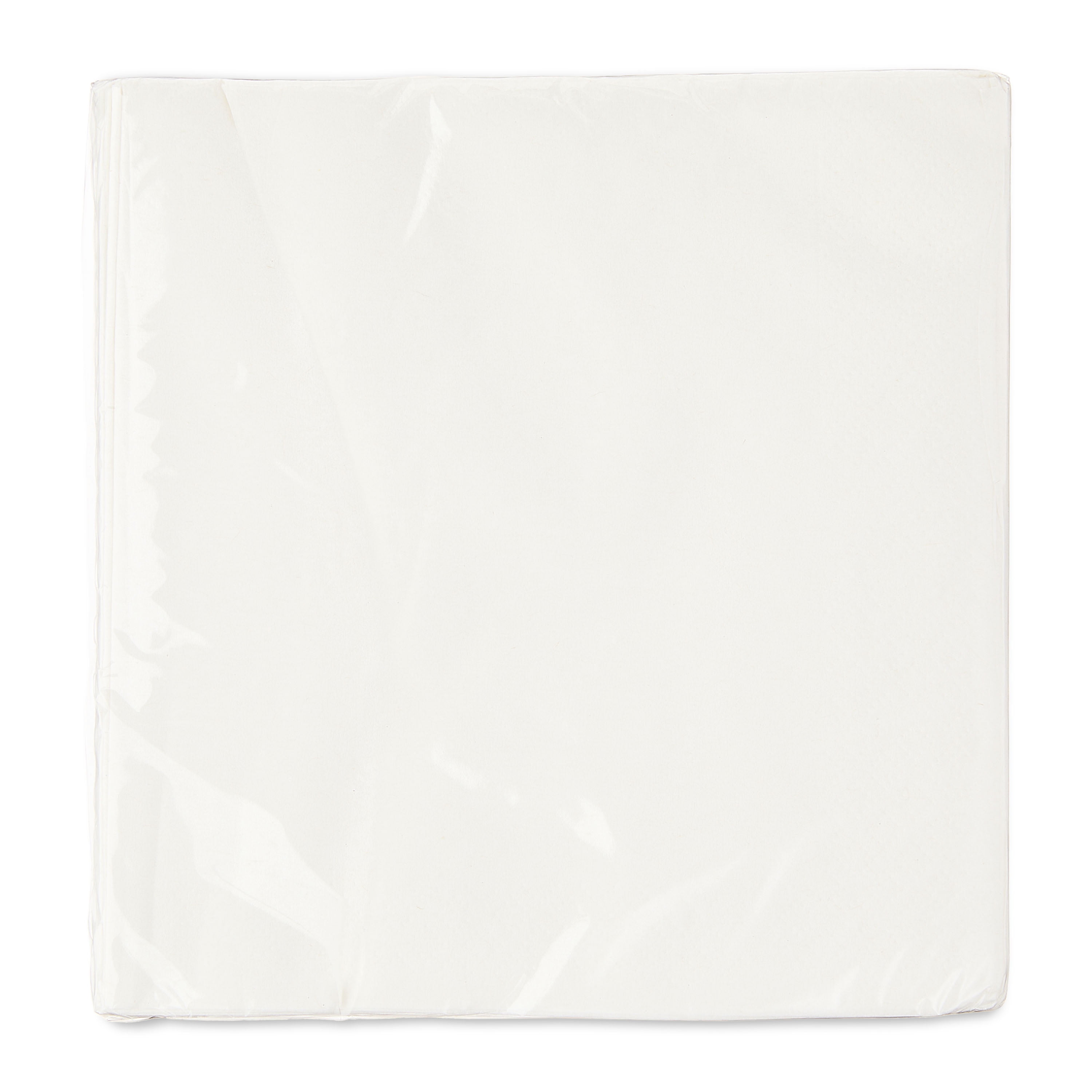 24CT 6.5IN x 6.5IN White Disposable Paper Napkins by Way To Celebrate