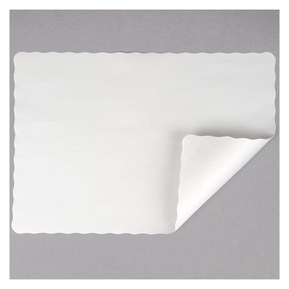 White Paper Placemats 10x14 Inch - 1000 Count Disposable Table Liners; Restaurant, Home, Party Table Settings; Food Tray Protection