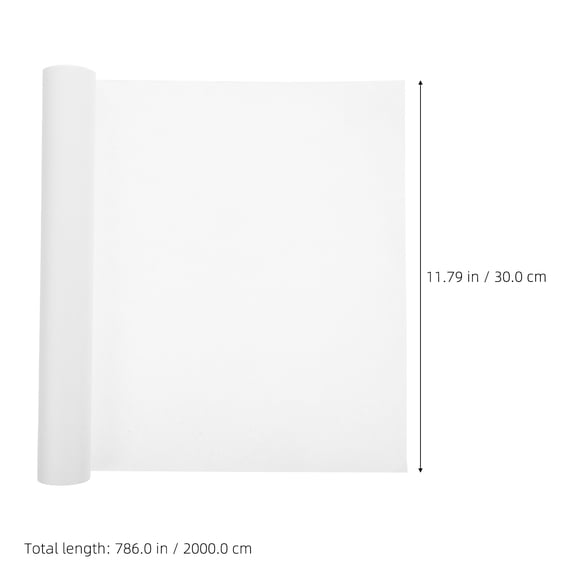 White Paper Roll Plain Wrapping Paper Roll for Shipping Supplies and DIY Projects for Wrapping Crafting and Flower Arrangements