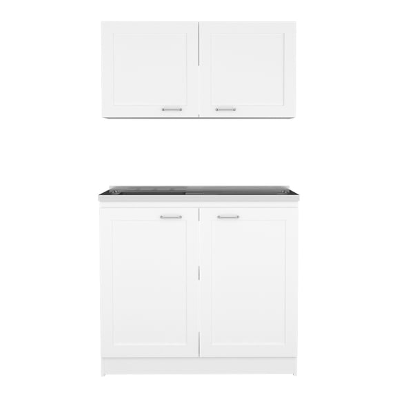 White Particle Board - High - Quality Long - Lasting Storage - Garage Use - Years of Reliable Use