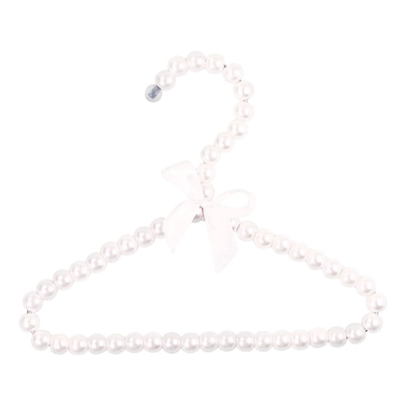 White Pearl DIY Hanger, Handmade Acrylic Clothes Rack for Wardrobe, Decorative