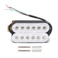 thumbnail image 1 of White Pearl Electric Guitar Humbucker Adjustable Screw Dual Coil for 6 String Electric Guitar Coil Spliting Pickup N7.5K/B15K, 1 of 1