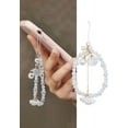 thumbnail image 1 of White Pearl Flower Charm Phone Chain with Lobster Clasp for Women Phone Lanyard, 1 of 3