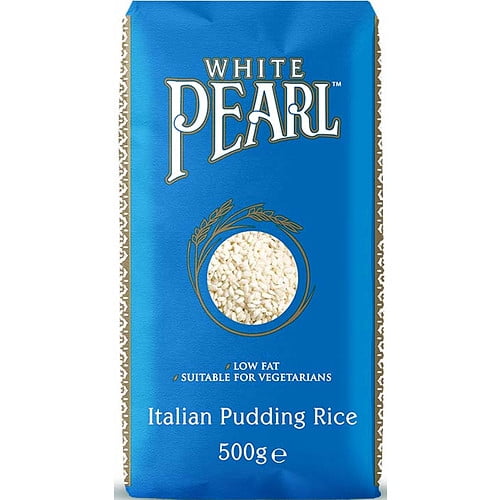 White Pearl Italian Pudding Rice 500g (pack of 8)